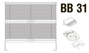 Схема системы BB 31: полотно с подвижной средней планкой