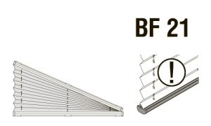 Схема системы BF 21: скошенное окно, полотно неподвижное