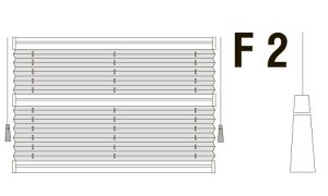 Схема системы F 2: два полотна с раздельным управлением шнуром